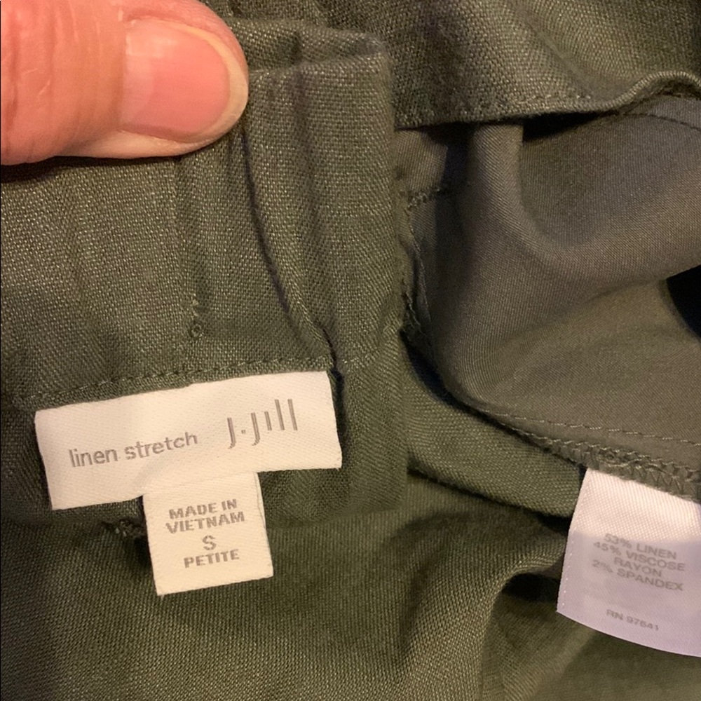 J. Jill Green Cropped Ankle Pants